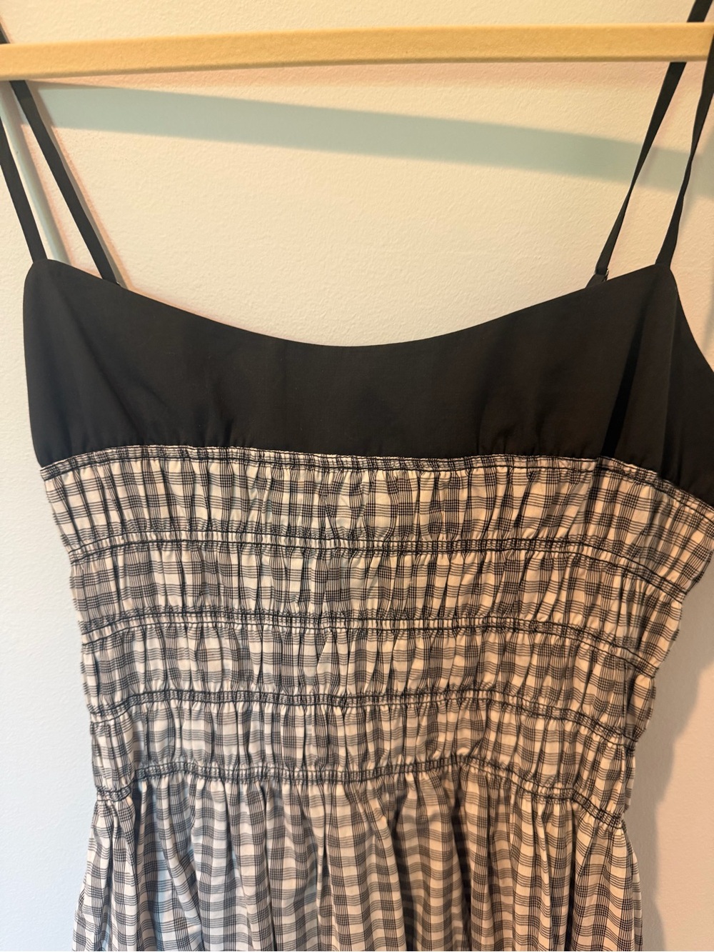 Rails Black & White Gingham Smocked Maxi Dress (never worn) - Picture 5 of 5